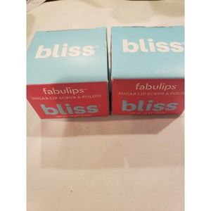 2 ~ BLISS ~ Fabulips Sugar Lip Scrub & Polish ~ 0.5 oz each